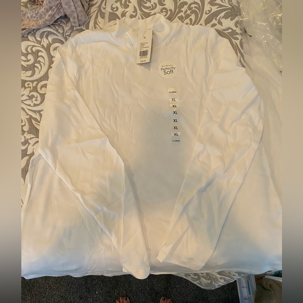 Mock turtleneck top